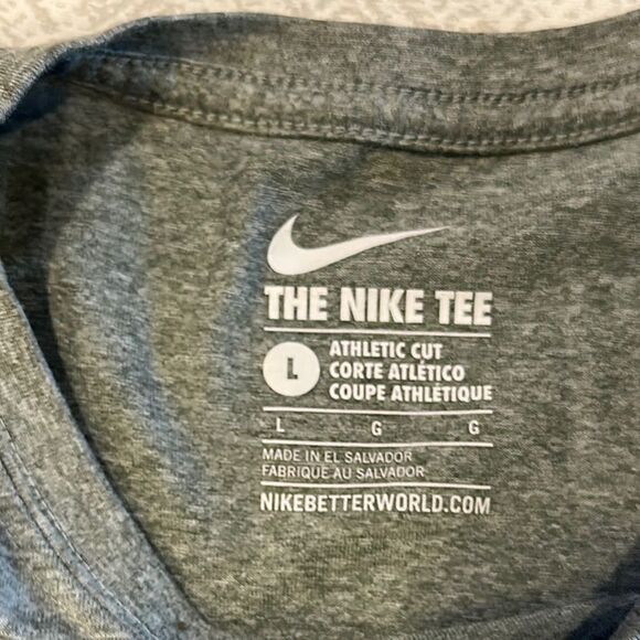 Nike Boys Dri-Fit Gray NBA Lakers Basketball Tee - Size L - Picture 5 of 6